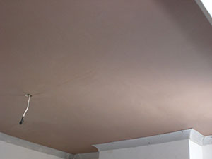 Plastering Covent Garden WC1 plastered ceiling.