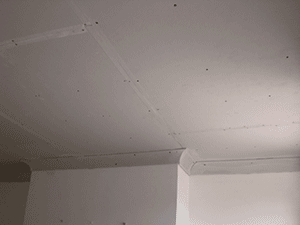 plastering london tooting sw17. Ceiling replacement following water damage