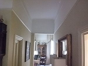 The Notting Hill W11 Plasterer - recently plastered & decorated ceiling