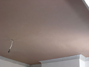 Plastering Raynes Park SW20 plastered ceiling.