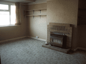 Lounge requiring stripping, plastering & decorating - West Wimbledon, London SW20