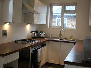 Newly painted walls, worktop stained & sealed in West Wimbledon London SW20